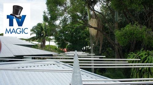 close up of a TV aerial with TV Magic logo in top left corner