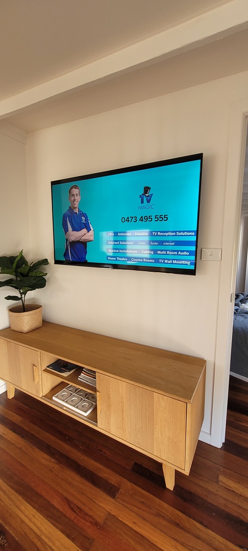 a customer living room setup by Gordon - TV Magic