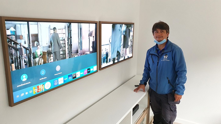 samsung frame video wall 2025