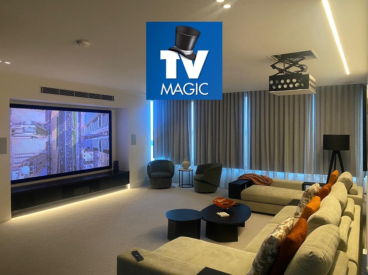 home cinema steve motorised projector