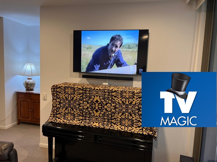 Floating Soundbar above piano 2026