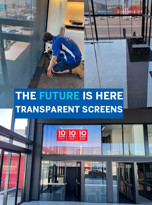 TRANSPARENT SCREEN INSTALLATION