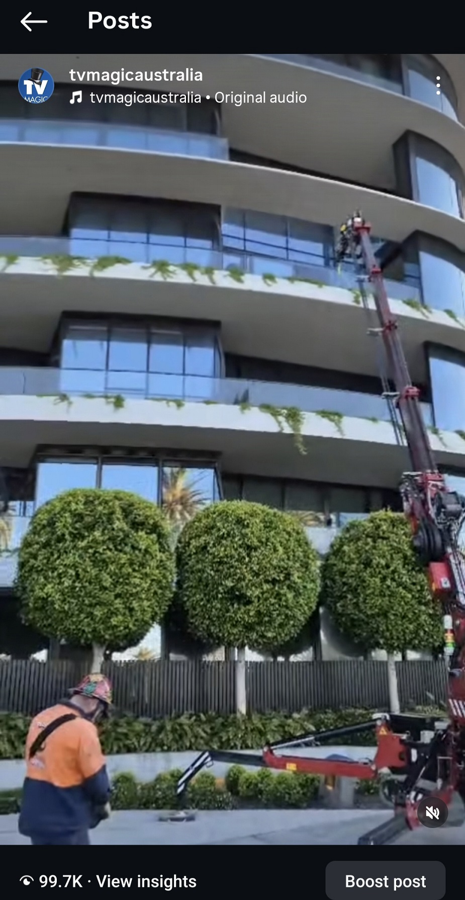 crane delivery tv 100k views