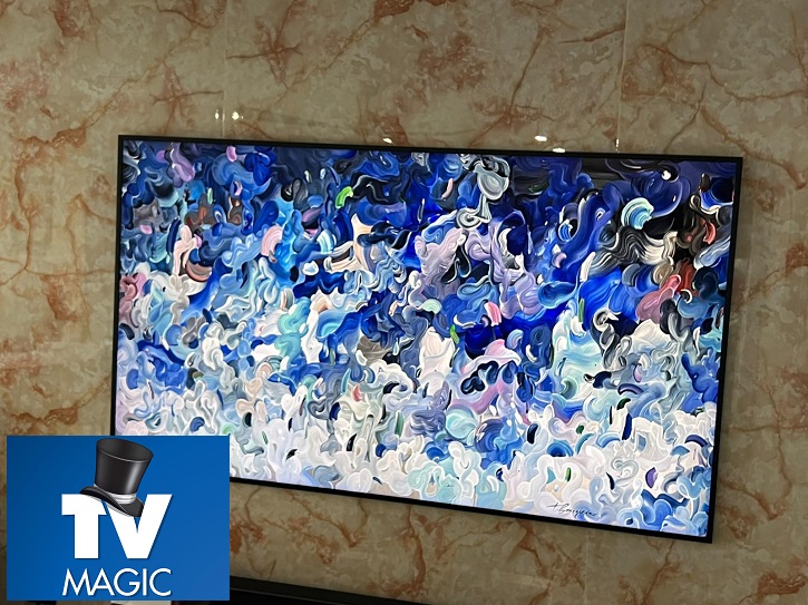 Feature Marble Tile Wall TV Magic 2