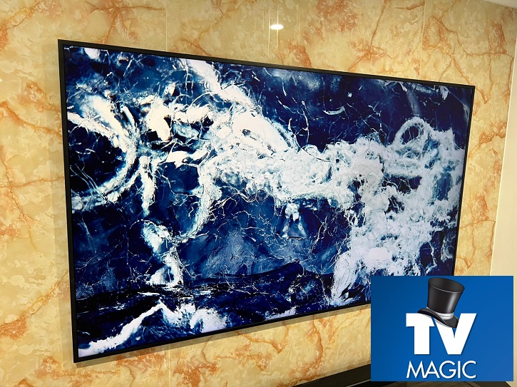 Feature Marble Wall TV Wall Mounting 2026 TV Magic 1