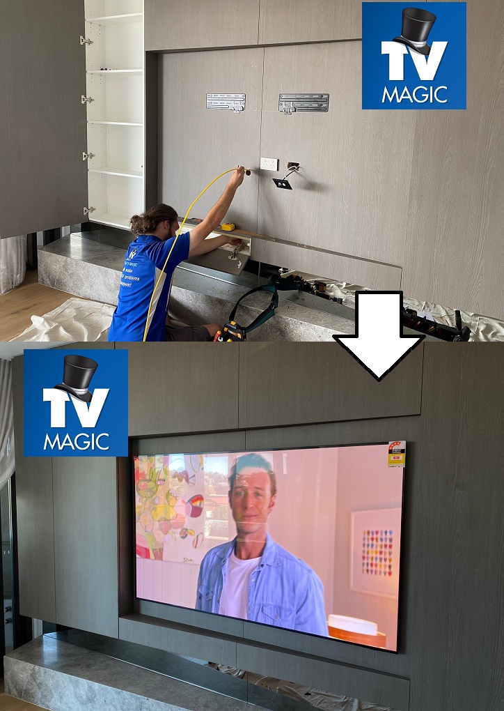 feature wall TV mounting 2025 by jordi