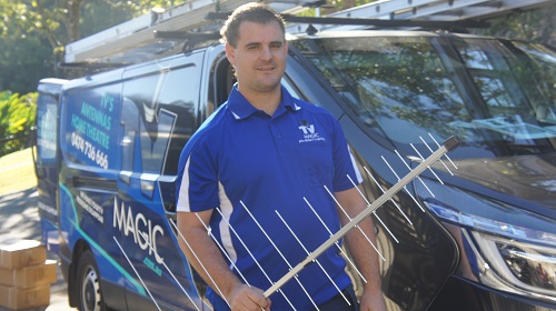 Antenna installed by Brandon - TV Magic